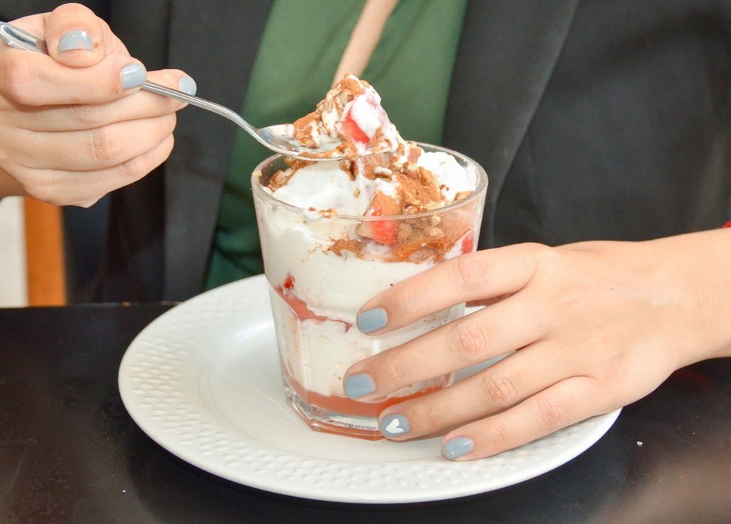 Fresas con Crema con alcohol