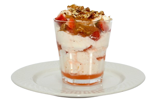 Fresas con Crema con alcohol