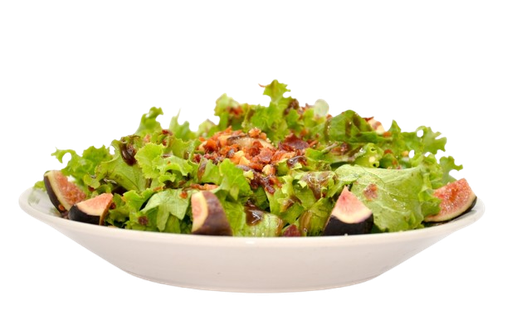 Ensalada de higos y jamos serrano crocante