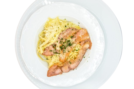 Fetuccini a la carbonara