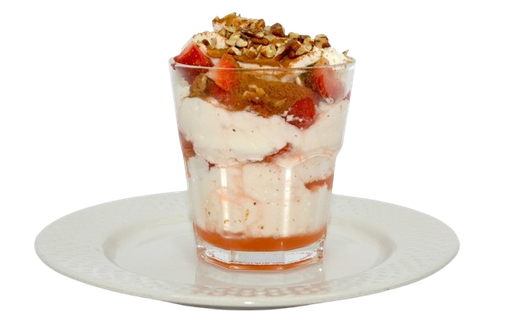 Fresas con Crema con alcohol